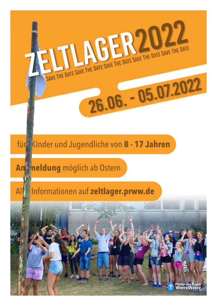 Flyer Zeltlager 2022 - Save The Date