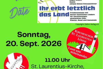 Friedensmesse Save the date