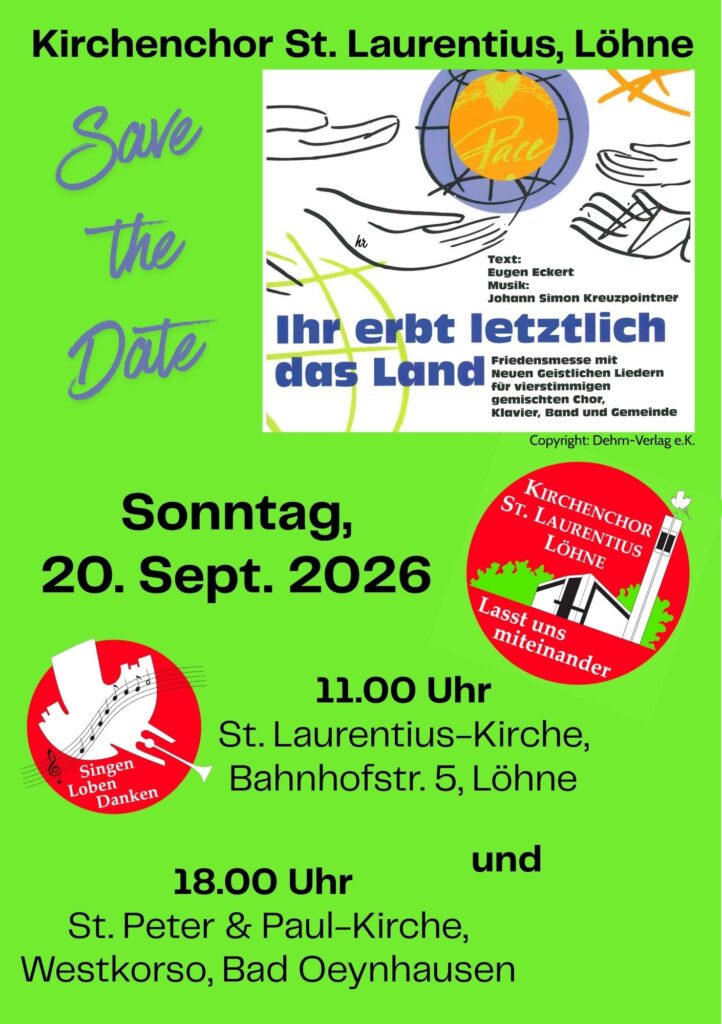 Friedensmesse Save the date